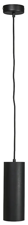 Design hanglamp zwart GU10 50mm - Tubo Design, Modern GU10 cilinder / rond Binnenverlichting Lamp