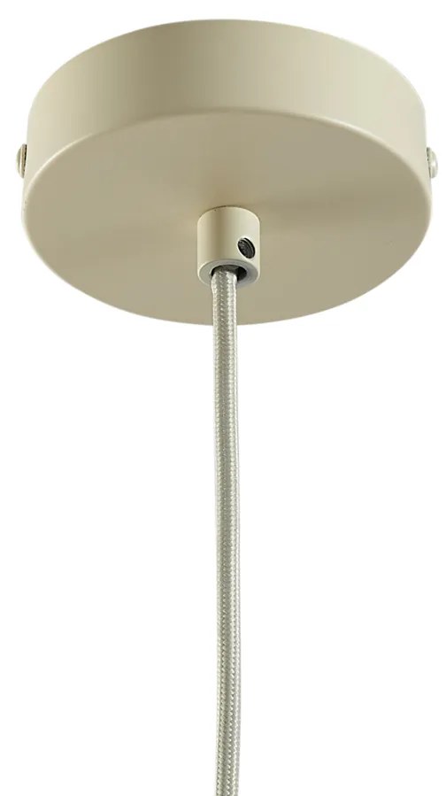 Japandi hanglamp beige met stoffen kap - Bida