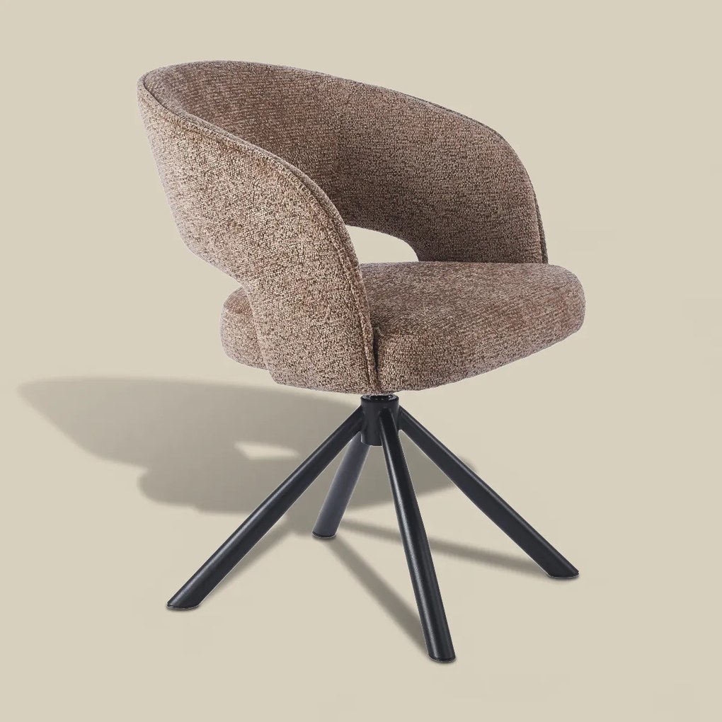 Eetkamerstoel Met Open Rugdetail Bruin