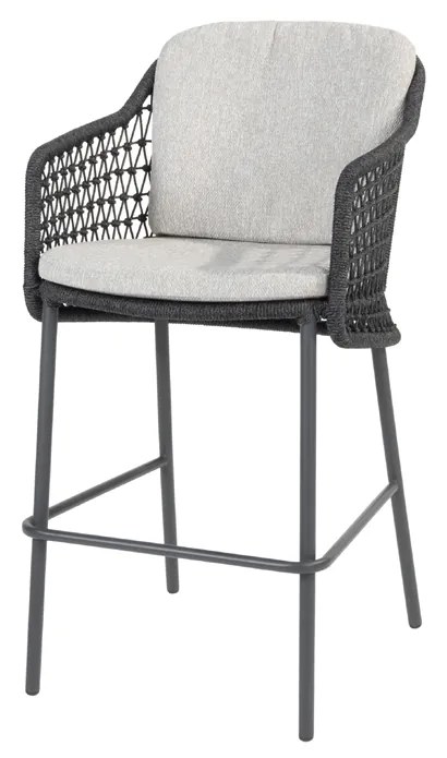 4 Seasons Outdoor Tramonti barstoel antraciet SALE  Tuinstoel    antraciet weerbestendig