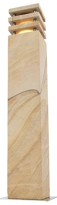 Moderne staande buitenlamp zandsteen 70 cm - Grumpy