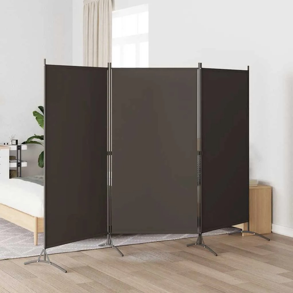 vidaXL Kamerscherm met 3 panelen 260x180 cm antraciet
