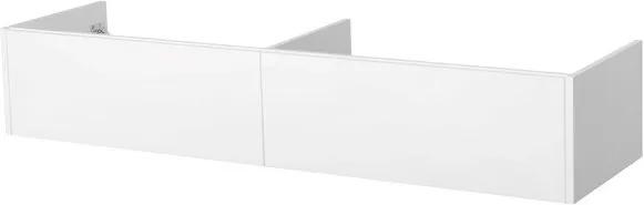 Saniclass Flat onderkast 160.4x30x45.5cm met softclose 0 deuren 2 lades mat wit gelakt 19160
