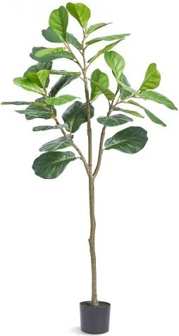 VEVOR Fiddle Leaf Fig Kunstmatige 78x78x155,6cm Kunstplant PE Kunstplanten Nep Plastic Planten in Pot Kunstbloem Geurloos Waterdicht voor Decoratie van Slaapkamer Studeerkamer Woonkamer
