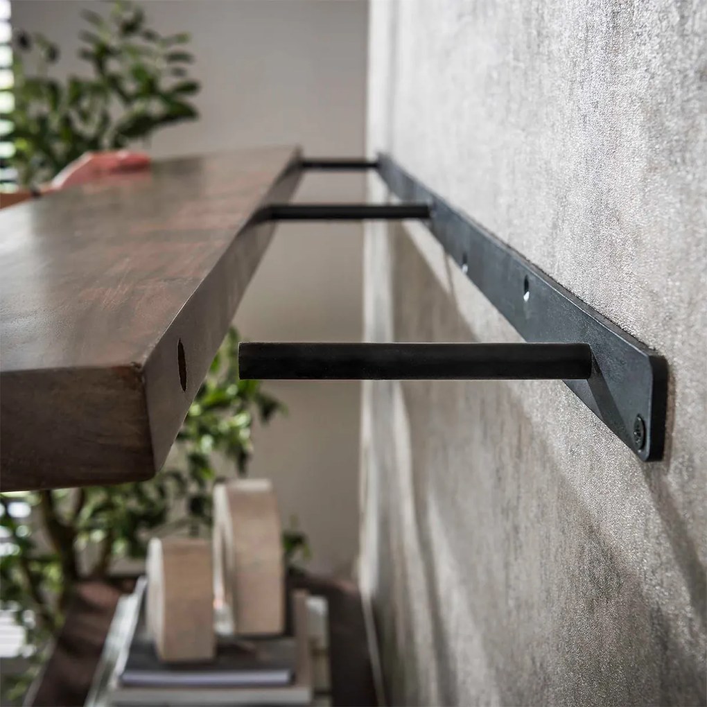 Zwevende Wandplank Van Acaciahout 120 - 120x20x4cm.