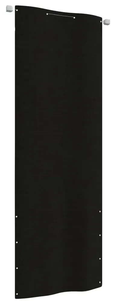 vidaXL Balkonscherm 80x240 cm oxford stof zwart