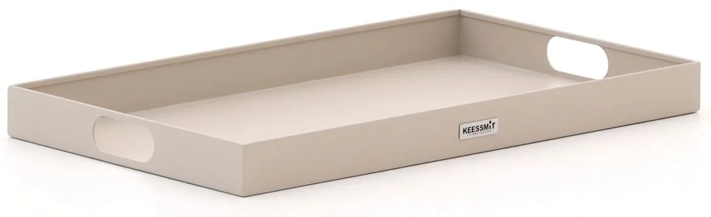 Dienblad voor buiten en binnen  | Manifesto  | Aluminium | Taupe/Bruin | 60x35cm | Kees Smit Tuinmeubelen