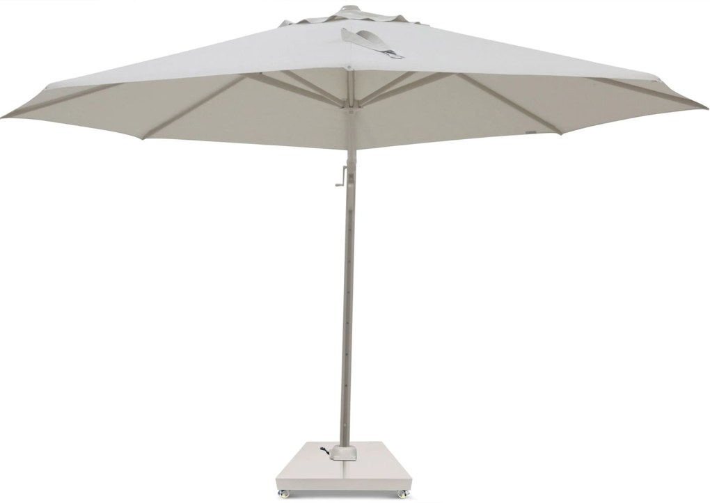 Zweefparasol  3.5m S2 Excellent (incl. voet + hoes) Taupe-naturel-bruin Camello Luna
