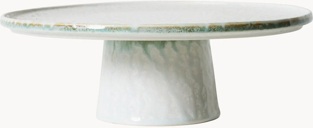 Handgemaakte serveerplateau 70's met reactief glazuur