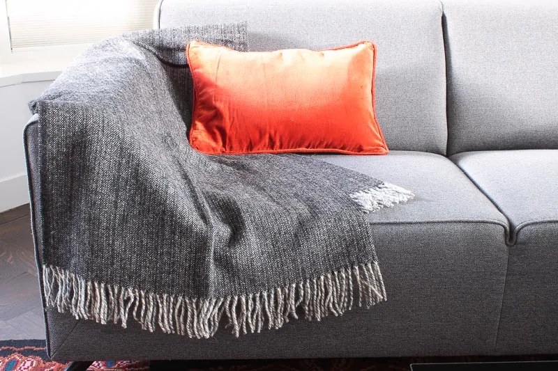 Klippan - Plaid Lamswol Bjork - Zwart