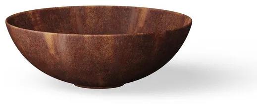 Looox Ceramic raw waskom - 40cm - rond - rust WWK40RO