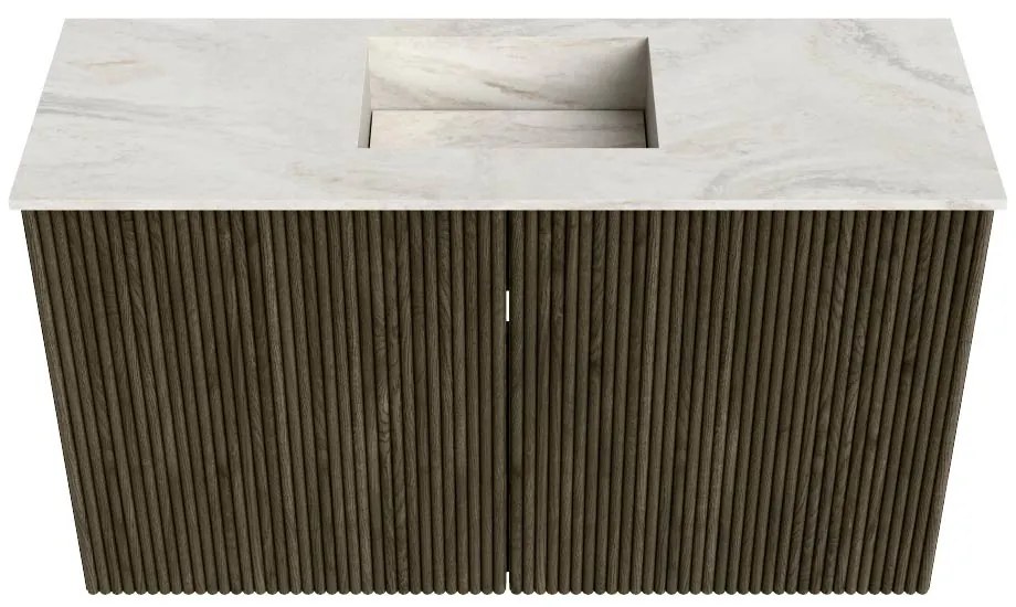 Mondiaz Joya DLux 70cm toiletmeubel shadow met wastafel faye midden zonder kraangat ostra
