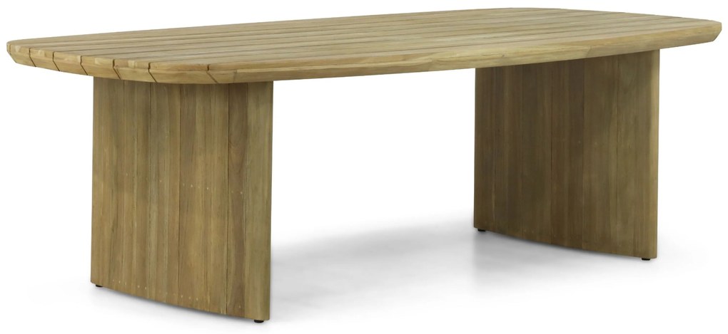 Dining Tuintafel 240 x 120 cm Teak Old teak greywash Falcon