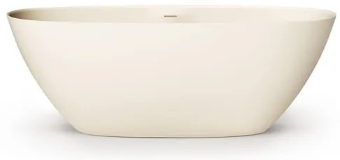 Zeza Element Vrijstaand Bad - 175x76x60cm - solid surface - mat crème SW1440426