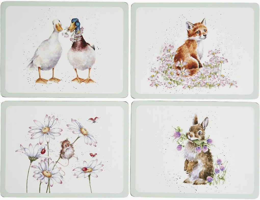 Placemats Wildflower, 4-delig