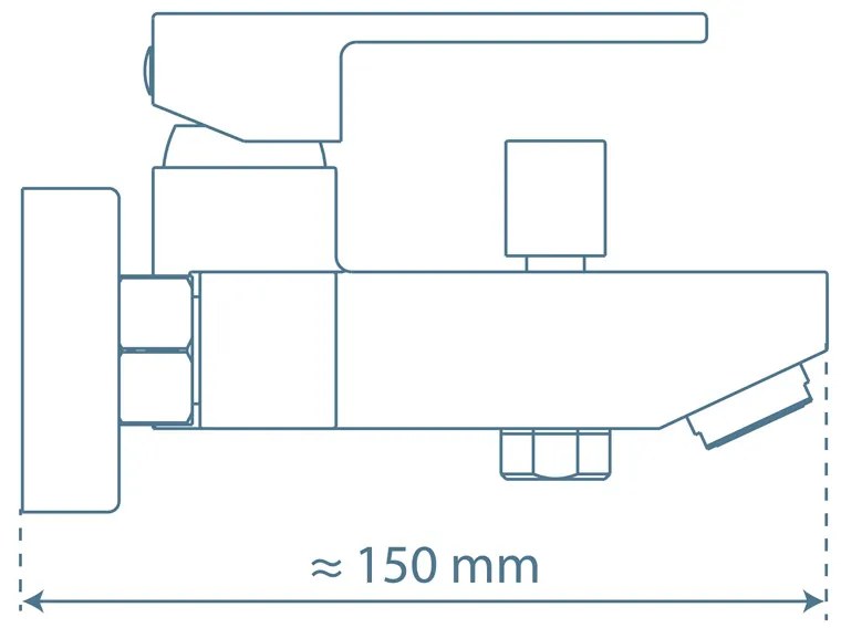 Schutte Tokyo badmengkraan chroom