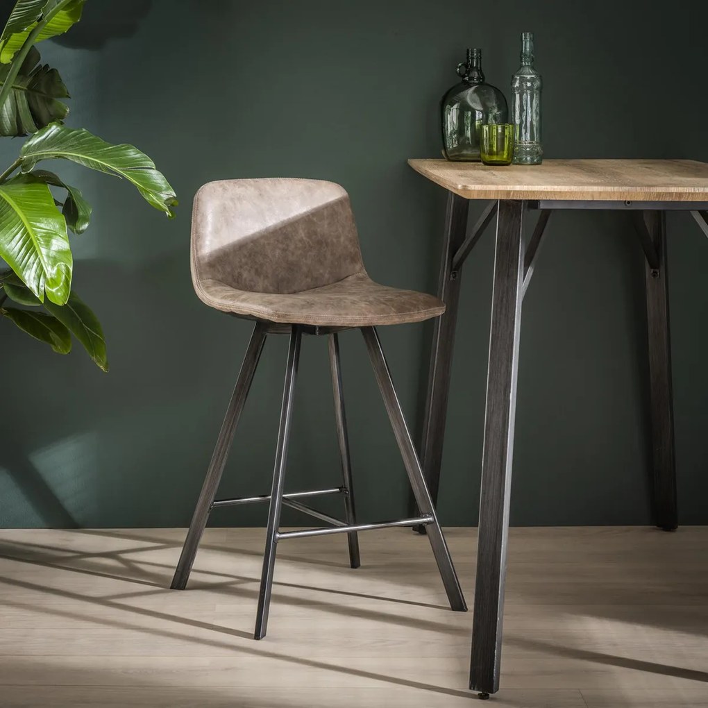Kunstlederen Barkruk Beige