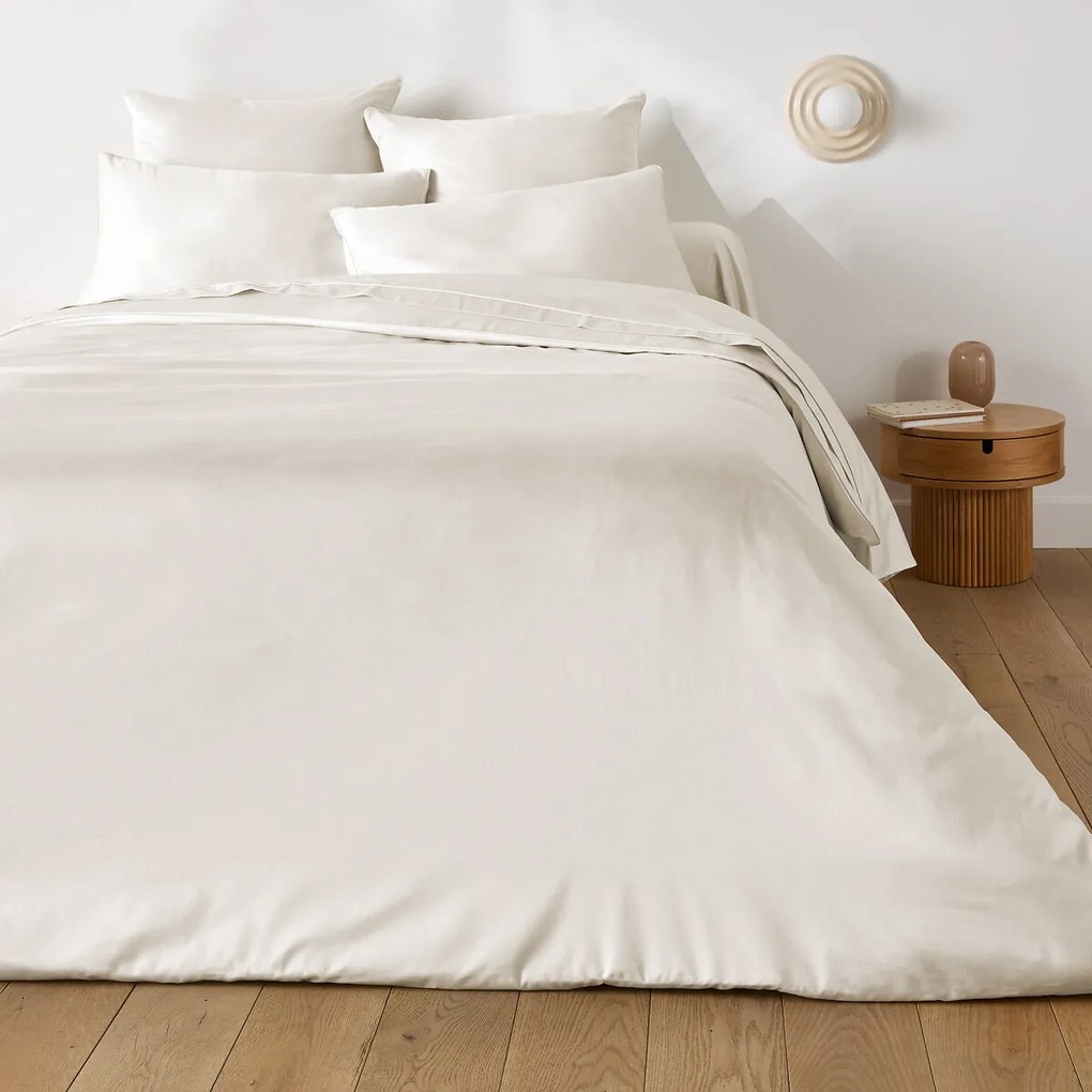 Kussensloop in katoensatijn, Opale