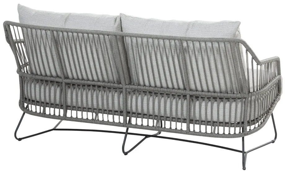 4 Seasons Outdoor Ancora 2,5-zits loungebank antraciet Silver Grey SALE  Tuinbank    antraciet weerbestendig