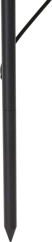 Set van 3 moderne prikspots zwart incl. LED IP44 - Garly Ball