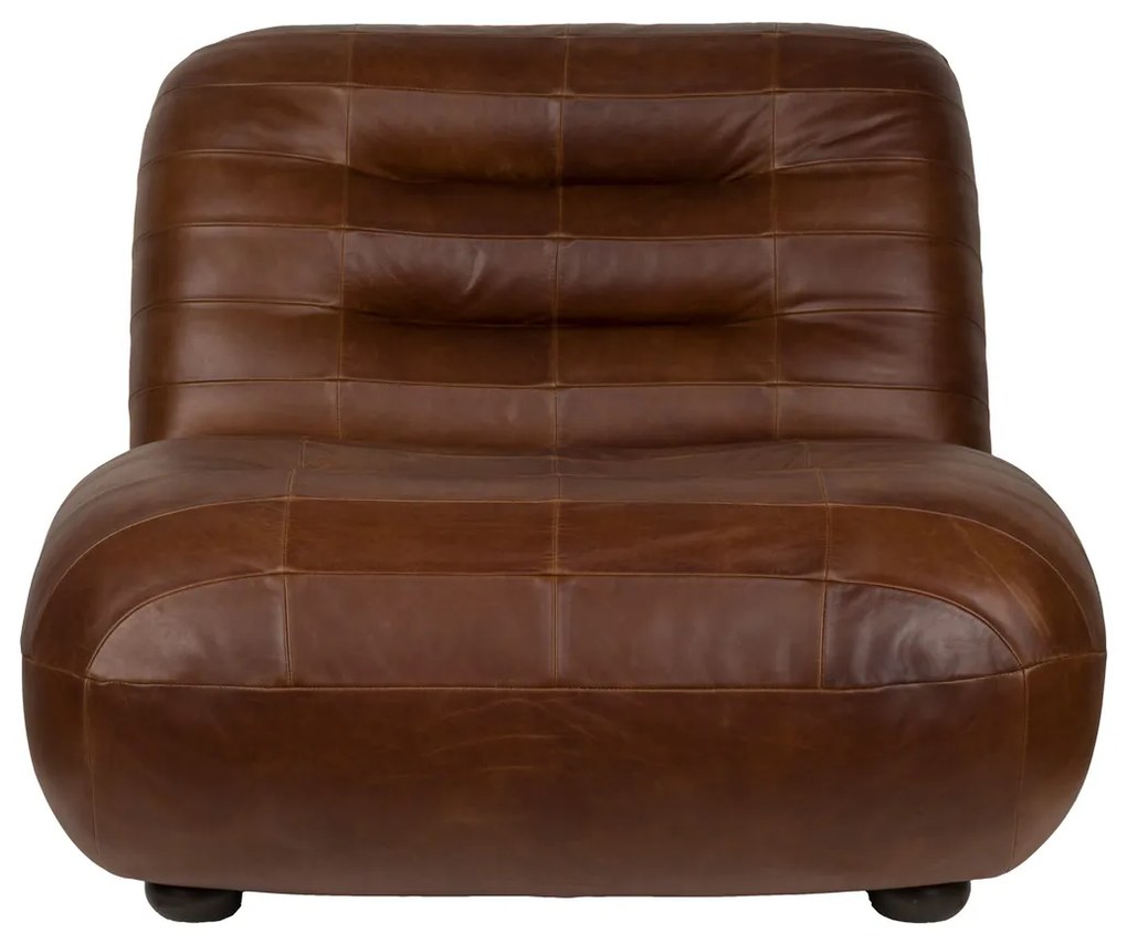 Lounge Fauteuil Leer Chocolate