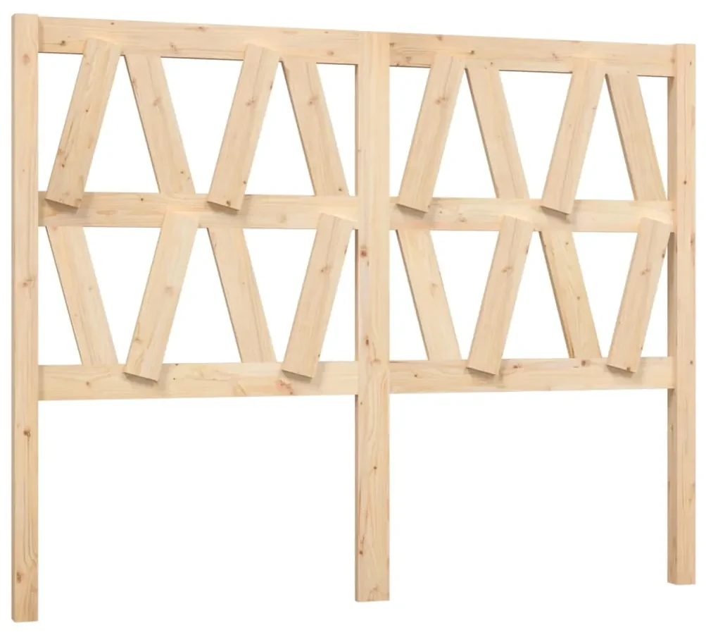 vidaXL Hoofdbord 156x4x100 cm massief grenenhout