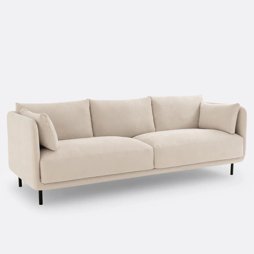 3- of 4-zits rechte bank in structuurstof, Victor