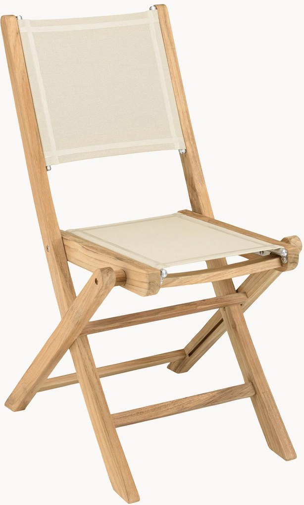 Inklapbare tuinstoelen Fun van teakhout, 2 stuks