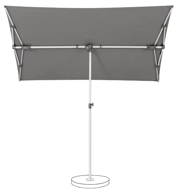 SunComfort by Glatz Parasol Flex Roof - 210x150 cm - Off Grijs - SunComfort by Glatz