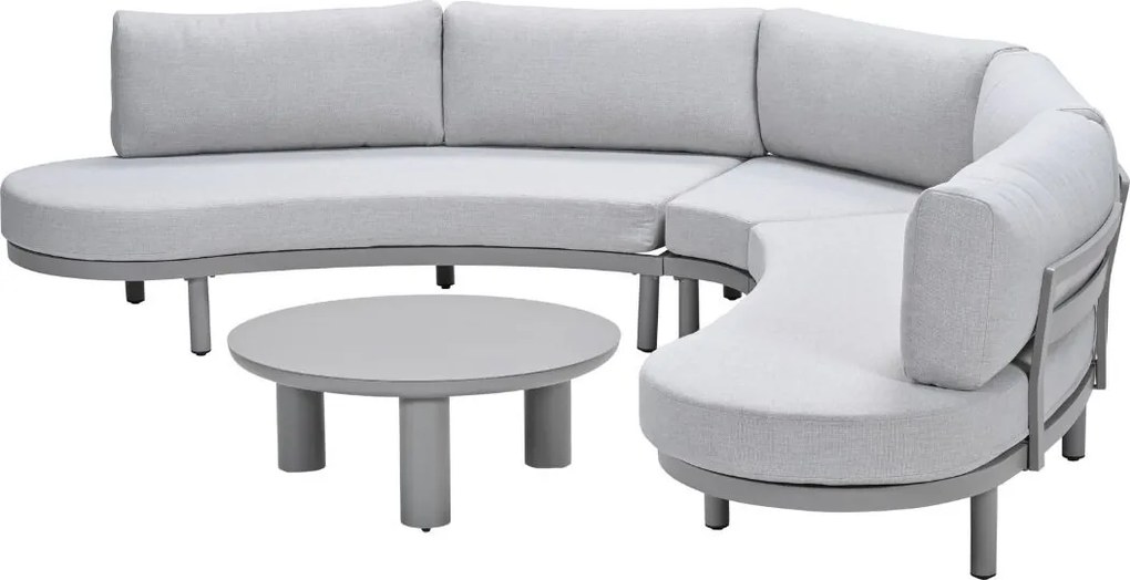 Garden Impressions Mallorca loungeset 4-delig - taupe