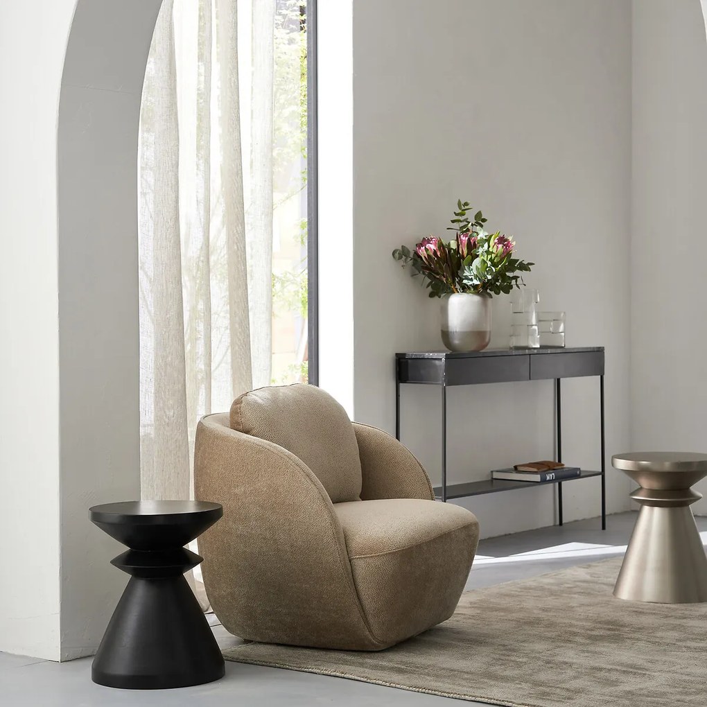 Fauteuil in fluweel, Alpine