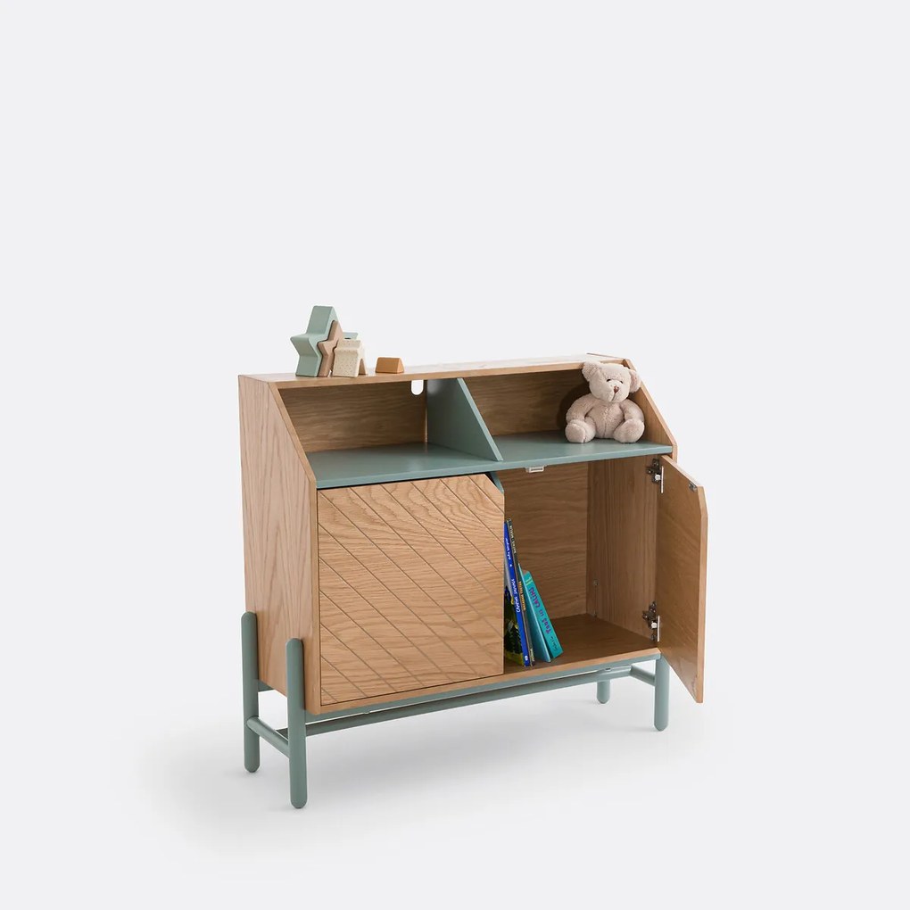Lage boekenkast voor kinderen, Waldo