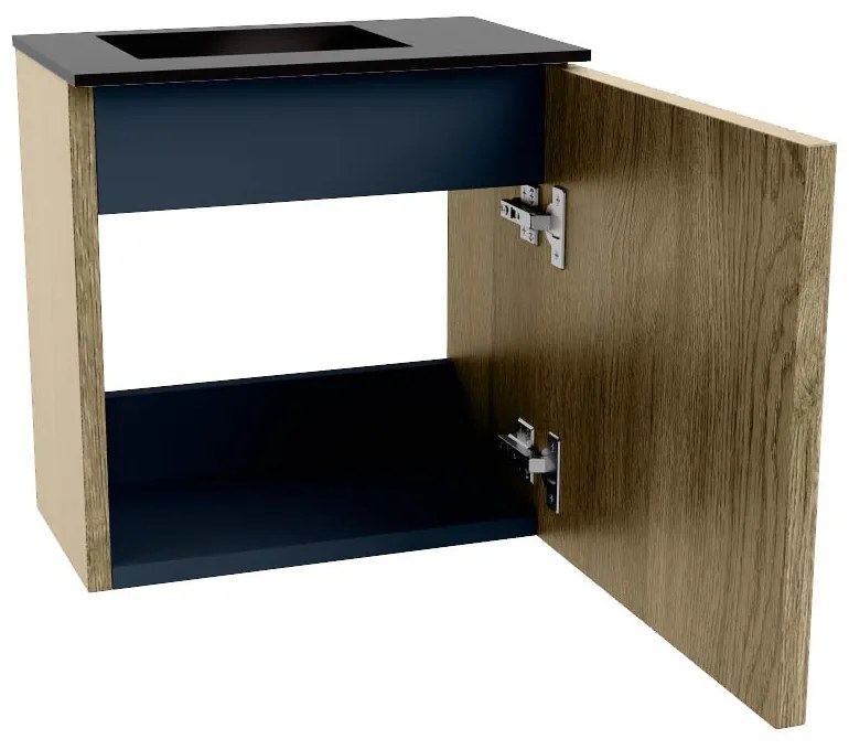 Mondiaz Joya 40cm toiletmeubel dusk met wastafel faye links zonder kraangat urban
