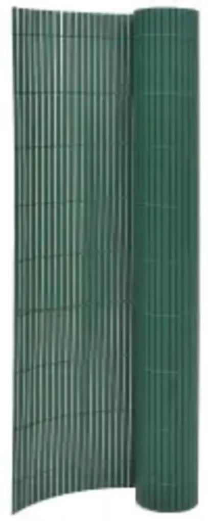 vidaXL Tuinafscheiding dubbelzijdig 110x500 cm groen