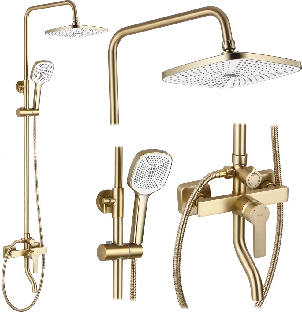 Doucheset REA ARGUS Gold Brush