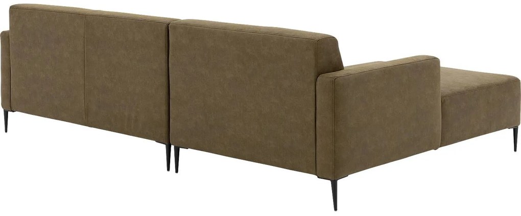 Goossens Key West groen, micro leer, 2,5-zits, modern design