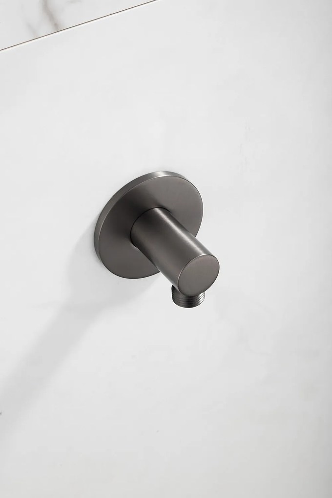 Saniclear Plus wand wateraansluiting verouderd ijzer - gunmetal