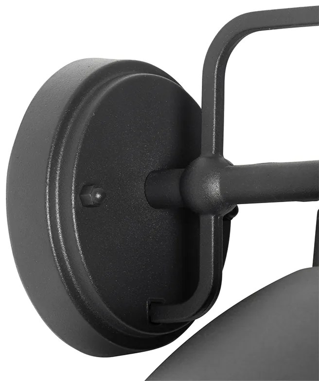 Moderne buiten wandlamp zwart IP44 - Marcel