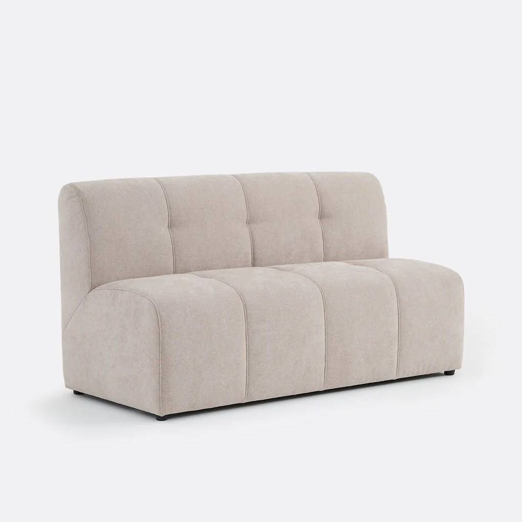 Modulaire bank, 3-zits, van fijn chenille, ANETA