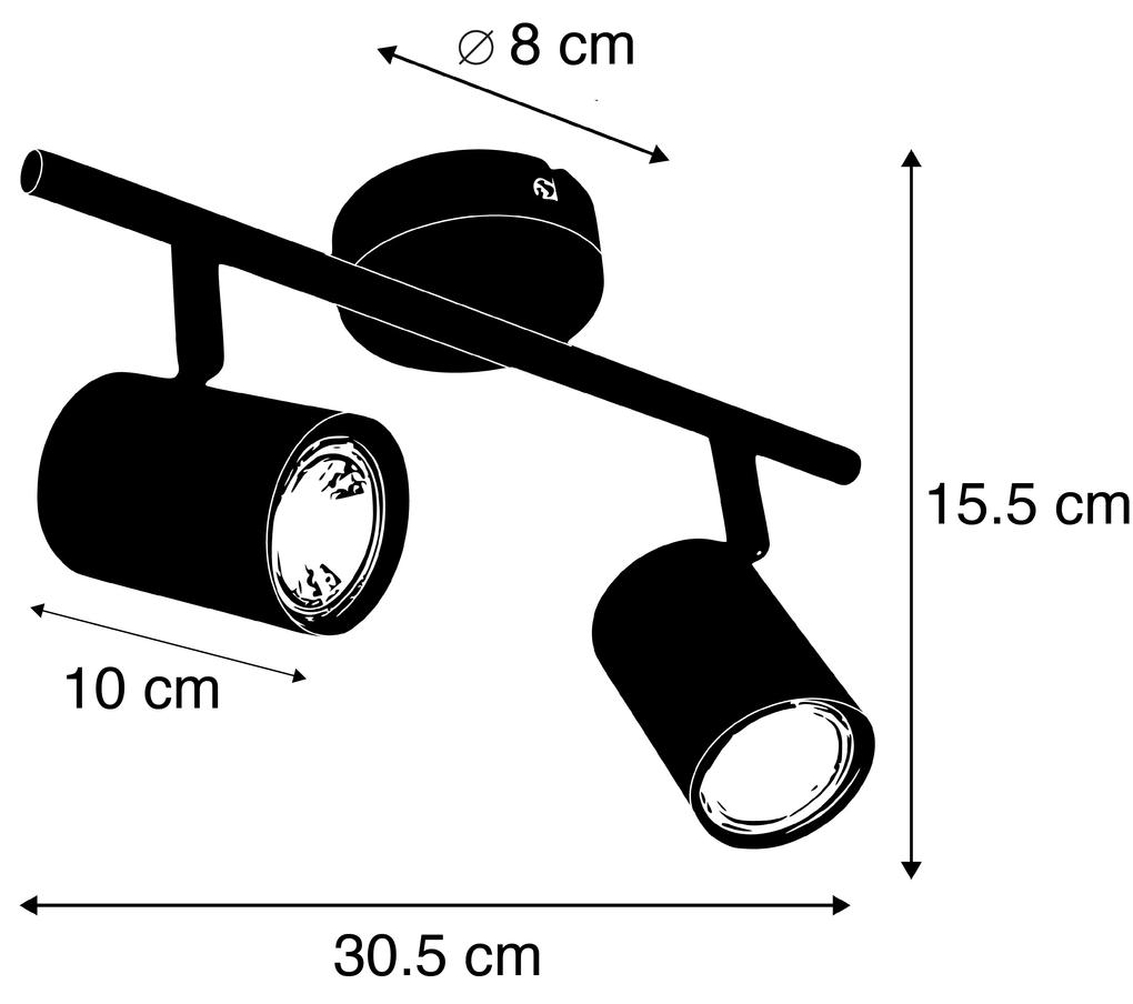 Moderne Spot / Opbouwspot / Plafondspot wit incl. 2 WiFi GU10 lichtbron verstelbaar - Jeana Modern GU10 Binnenverlichting Lamp