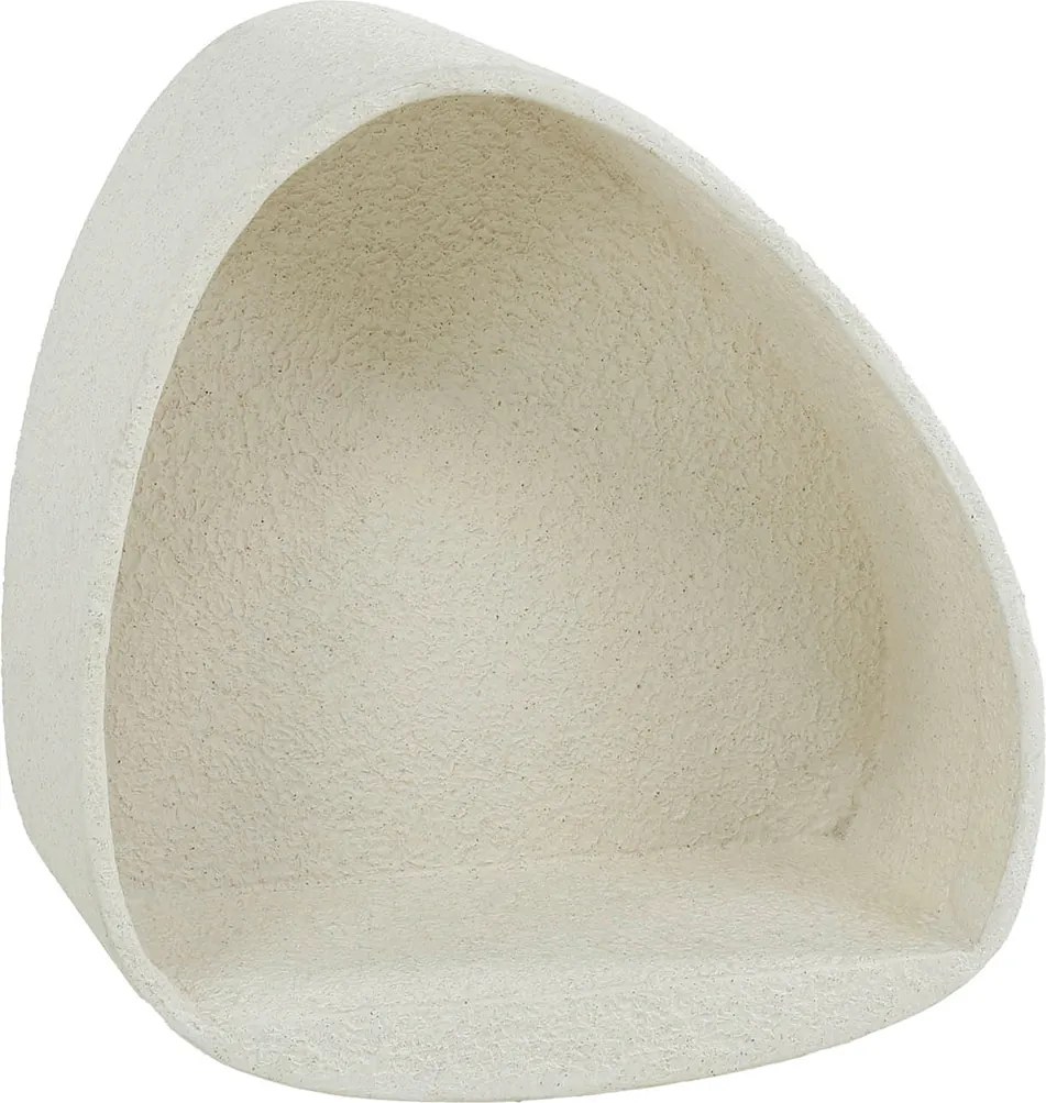 Wit Wandschap Organische Vorm - 42x21x45cm.