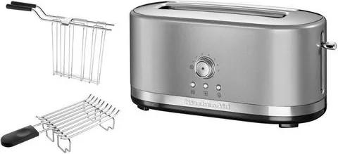 KITCHENAID® handmatige toaster met lange gleuven 5KMT4116ECU, contur-zilverkleur