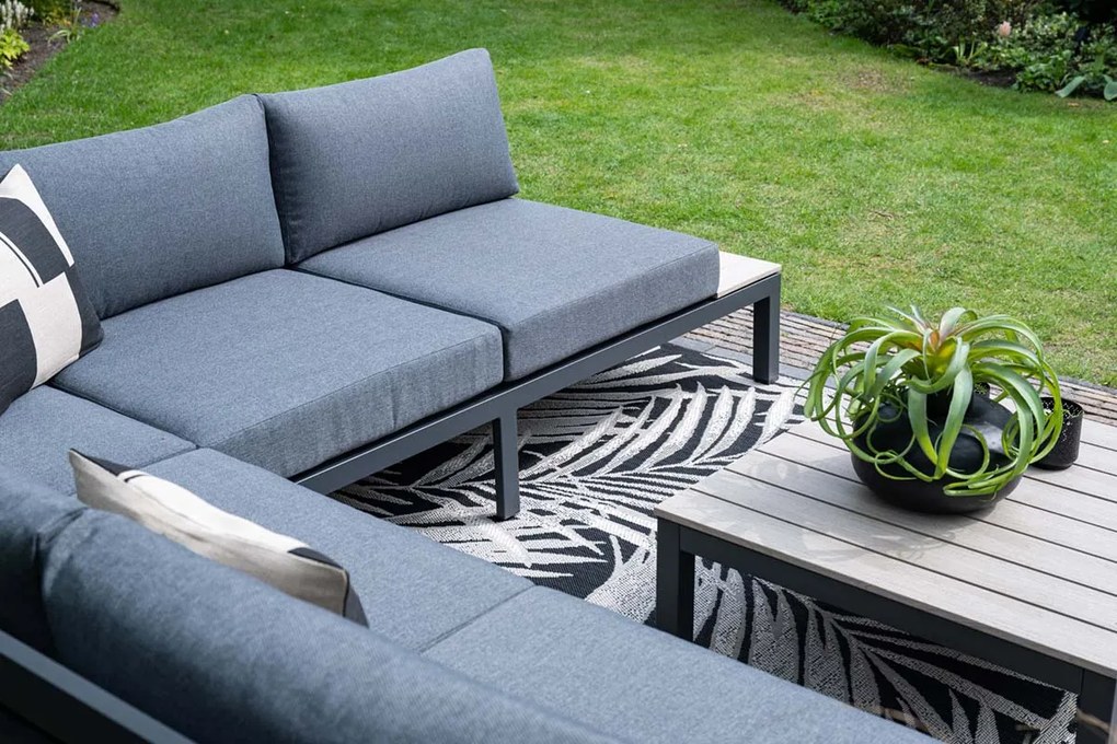 Garden Impressions Nicolle loungeset - Carbon black - donker grijs - Op=Op