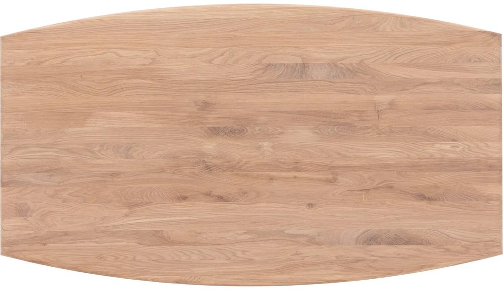 Goossens Eettafel Bjarte, Semi ovaal 180 x 90 cm