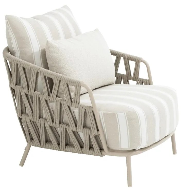 4 Seasons Outdoor Beverly loungestoel latte SALE Loungestoel beige weerbestendig