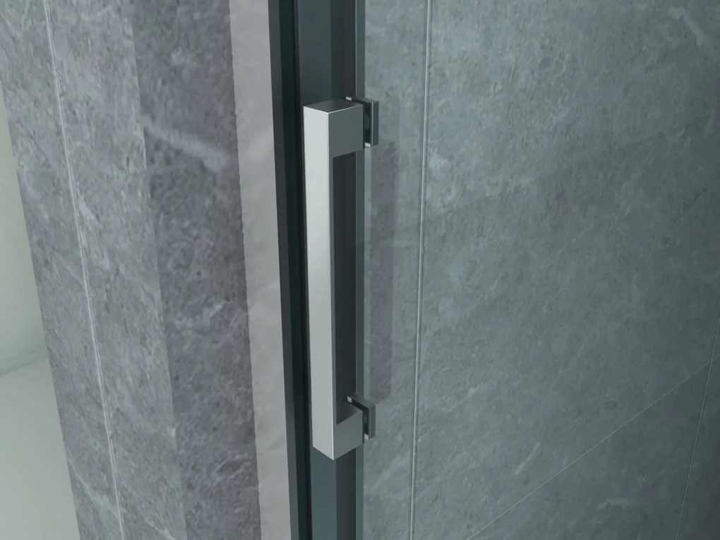 Sanigoods Toru schuifdeur 3-delig 120cm chroom