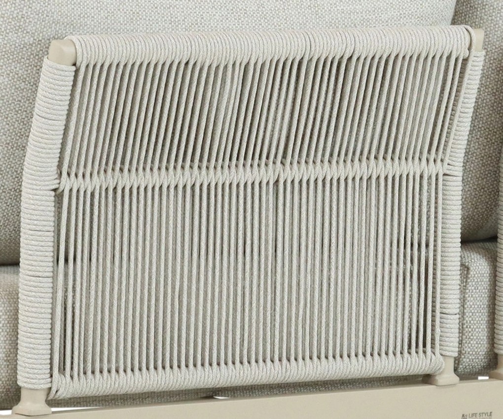 Hoek loungeset 5 personen Aluminium Taupe  Lifestyle Garden Furniture Lorenzo