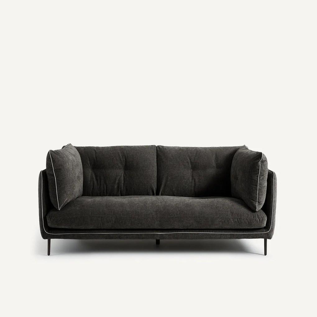 2-zits bank, chenille fluweel, Botero