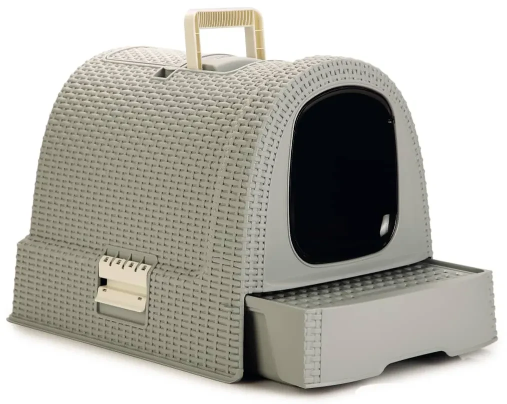 Curver Kattenbak met kap 51x38,5x39,5 cm grijs
