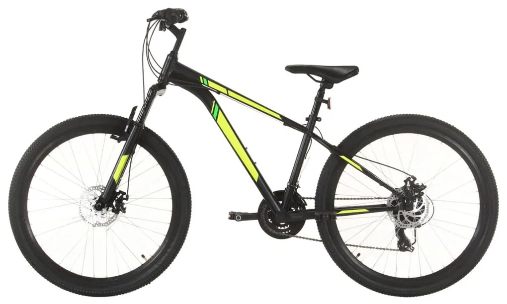 vidaXL Mountainbike 21 versnellingen 27,5 inch wiel 38 cm frame zwart